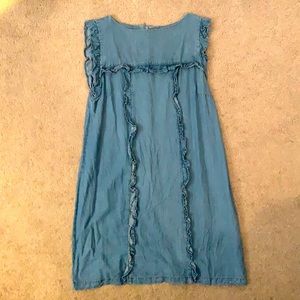 ZARA Women’s Denim Tencel Shirt Dress